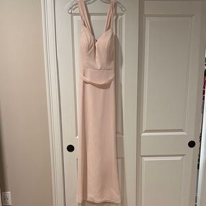 Christina Wu Soft Pink Maxi Dress